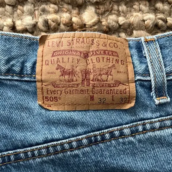 Vintage Levi’s 505 Straight Leg Jeans Size 30 tag (32x32) Medium WashMen – EUC